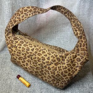 Vintage Neiman Marcus Leopard Print Mini Shoulder Bag Y2K Night Out Purse